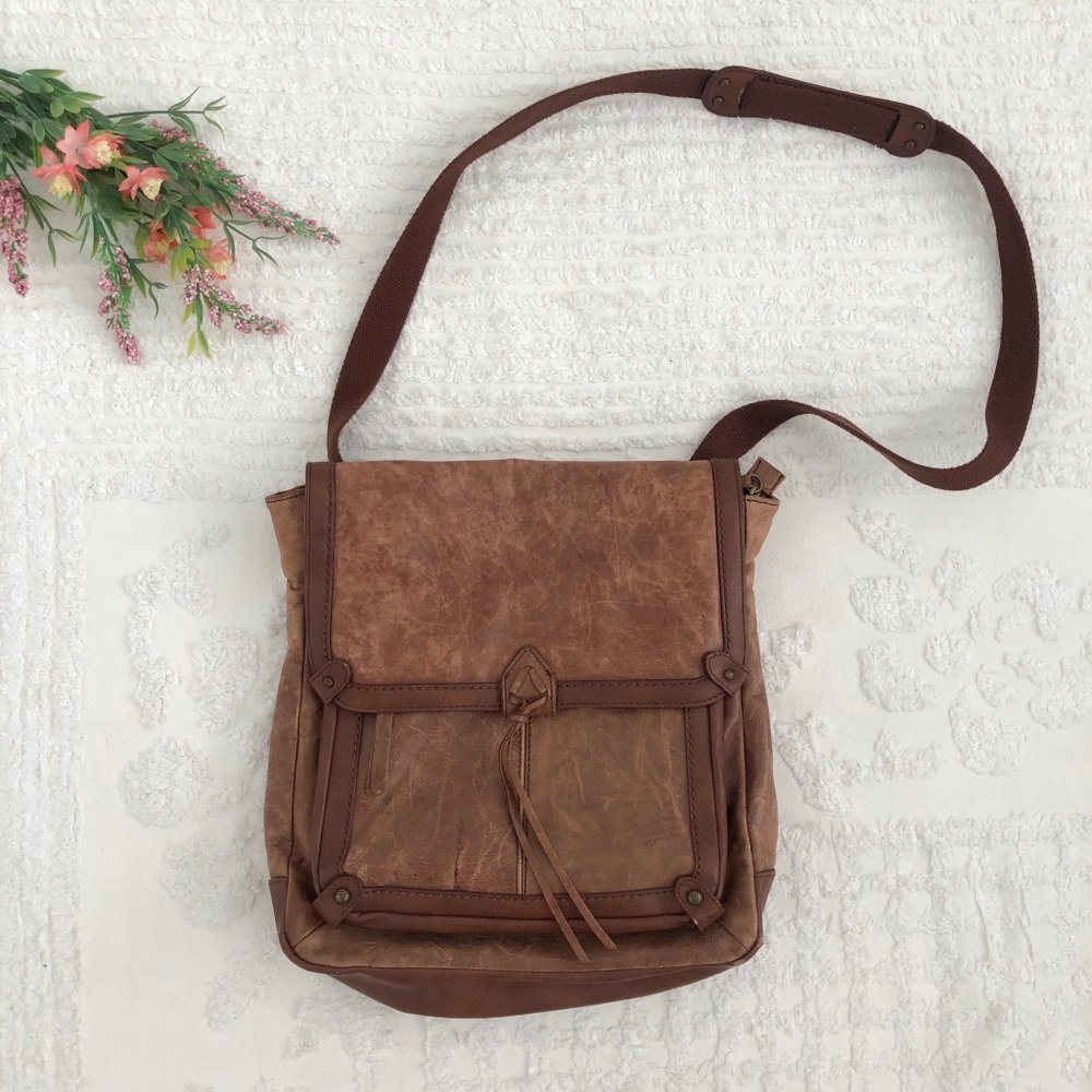 Vintage Brown Leather Backpack